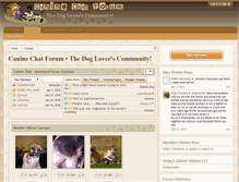 Tablet Screenshot of canine-chat.com